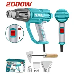 TOTAL TOOLS - PISTOLA DE CALOR INDUSTRIAL 2000W SECADOR GARANTIZADO-TB2006