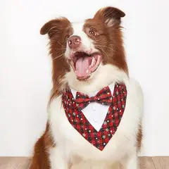 CAT OH - Bandana Tuxedo Navideño - L