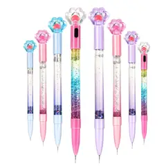 GENERICO - Pack De 4 Und Lapiceros Lluvia Glitter Kawaii