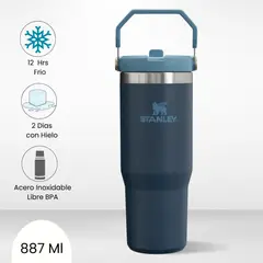 STANLEY - Flip Straw Tumbler Navy Stanley 887 Ml
