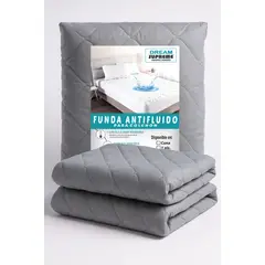 GENERICO - Protector de Colchón 2 PLAZAS IMPERMEABLE - ANTIÁCAROS - ACOLCHADO I DREAM SUPREME