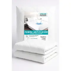 GENERICO - Protector de Colchón 1.5 PLAZAS IMPERMEABLE - ANTIÁCAROS - ACOLCHADO I DREAM SUPREME