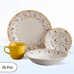CORONA - Juego de Vajilla Ashley 16 Piezas