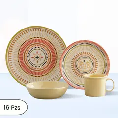 CORONA - Juego de Vajilla Solei 16 Piezas Corona