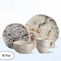 CORONA - Juego de Vajillas Ziba 16 Piezas