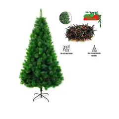 GENERICO - Árbol de 1.80 mt: para Espacios Amplios y Cálidos + Luces multicolor