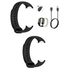 GENERICO - Cargador + 2 correas para Xiaomi Mi Band 8 / 9