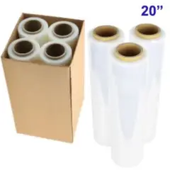 GENERICO - Stretch Film Transparente 20 PuLG Caja X 4 Unidades film