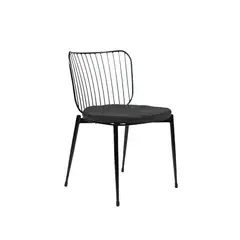 NIHM - Silla Comedor de Metal Nota Negro