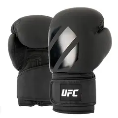 UFC - Guantes de Boxeo Tonal Negro - 100% Poliuretano - 12 OZ