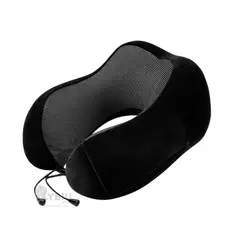 RYBIU IMPORT - Almohada Util para Cuello para Viajar en Color Negro
