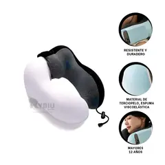 RYBIU IMPORT - Almohadin Funcional de Color Negro Y+Banderitas Adhesivas