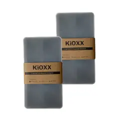 KIOXX - Set de 2 Cubetas de Silicona 8 Cavidades Negra
