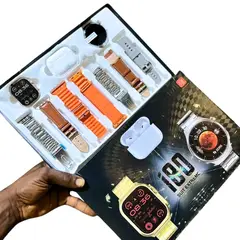 GENERICO - Reloj Smartwatch i80 Pack 10 en 1 - Plateado