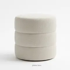 GENERICO - PUFF PORTE color crema - Refer Store