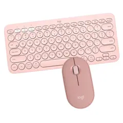 LOGITECH - Combo K380 y M350S Bluetooth Rosado