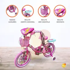 CUZKA - Bicicleta Aro 20 para Niñas «BARBIE»