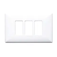 SINTHESI - PLACA TRIPLE DE 3 ESPACIOS S17 BLANCO