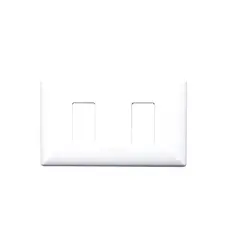 SINTHESI - PLACA DOBLE DE 2 ESPACIOS S17 BLANCO