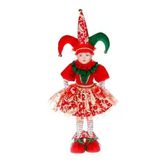 PANADECOR - Arlequina Rojo Y Verde 53Cm Muñecos Decorativos Pvc