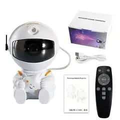 GENERICO - Lámpara Astronauta Galaxia Proyector + Control Remoto Luz LED Genieka