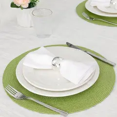 DE ROMA - SET DE INDIVIDUALES REDONDO VERDE X 6 UND