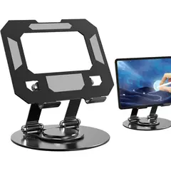 GENERICO - Soporte Base de Aluminio Para Celulares Tablets Ipad Giro 360°