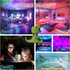 GENERICO - PROYECTOR DE GALAXIA CON DISEÑO DE DINOSAURIO 2025 TIPO JUGUETE DE VARIOS USOS