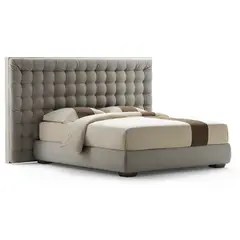 HOGAR & SPACIOS - HYS CABECERA KING MARQUEZ BURBUJA MARRON CLARO