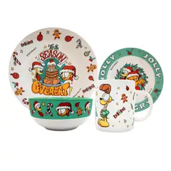GARFIELD - Vajilla Navideña x 4pcs