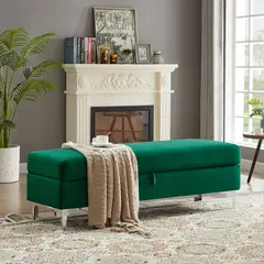ARTSOFA - Banqueta Baul Floy verde bosque metal
