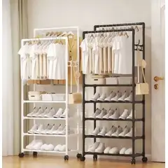 DE ROMA - ORGANIZADOR PERCHERO BLANCO PARA ROPA COLGADOR