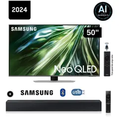 SAMSUNG - Televisor 50 Neo Qled 4K QN50QN90DAGXPE + Soundbar HW B400F