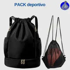 GENERICO - Mochila deportiva con separación seca y húmeda
