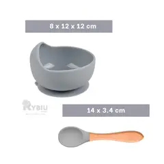 RYBIU IMPORT - Kit de Mini Cuchara para Bebe Plomo Y+Ligas de Regalo