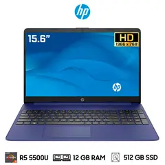 HP - LAPTOP 15-EF2517LA RYZEN 5 5500U RAM 12GB SSD 512GB 15.6" FHD