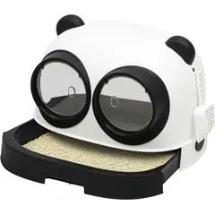 GENERICO - Arenero cerrado para gato diseño panda doble ingreso