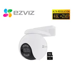 EZVIZ - Cámara Seguridad H80X Dual 4K + 2MP Lente Inteligente Sd 128GB