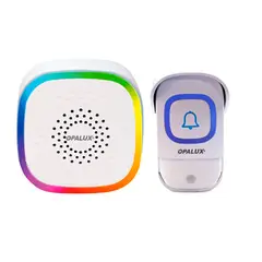 OPALUX - Timbre Inalámbrico Usb - Casa Negocio - 60 Melodías Luz Rgb
