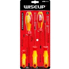 GENERICO - SET DE DESTORNILLADORES 5 PIEZAS WISEUP DIELECTRICO