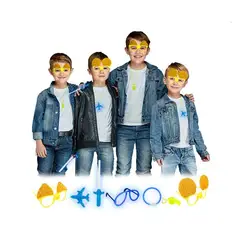GENERICO -   Cotillón para 4 NIÑOS Año Nuevo, 24 pzas