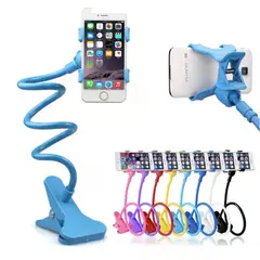 GENERICO - Soporte Sujetador Flexible Gancho para Celular Mesa y Auto 360