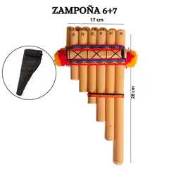 GENERICO - ZAMPOÑA 13 Tubos en 440 Hz Ideal para Colegio