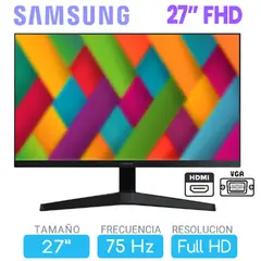 SAMSUNG - Monitor samsung 27 Pulgadas Full HD , HDMI VGA , 75Hz LS27C310EALXPE