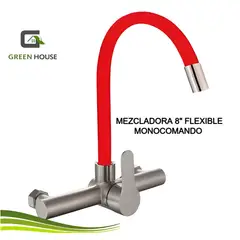 GREEN HOUSE - MEZCLADORA DE COCINA MONOCOMANDO 8 PULGADAS