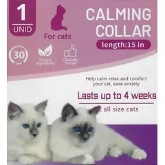 GENERICO - Collar Calmante de Feromonas para Gatos Violeta - Reduce Ansiedad