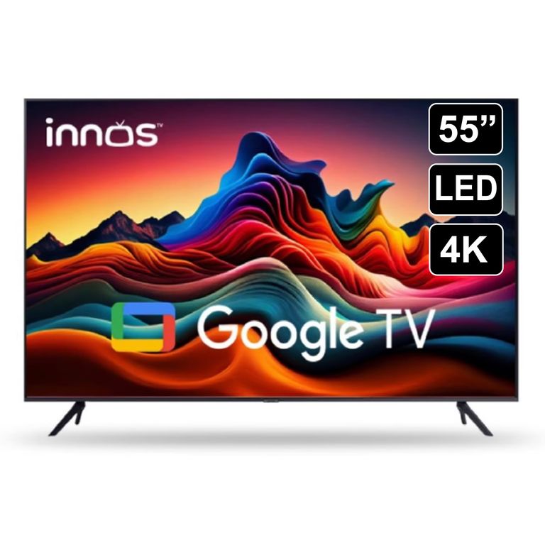 Televisor Innos LED Smart 55" Pulg. Android TV 55TE5PPL con Control de Voz