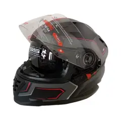 START FG - Casco De Moto Integral Certificado Play En Negro
