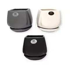 INSPIRA - Maceta de Cerámica con Base Fija