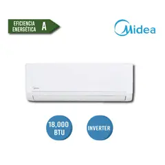 MIDEA - AIRE ACONDICIONADO INVERTER 18000 BTU DE CON 3 AÑOS DE GARANTIA